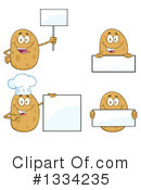 Potato Character Clipart #1334235 by Hit Toon