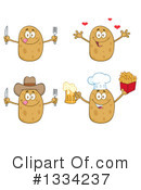 Potato Character Clipart #1334237 by Hit Toon