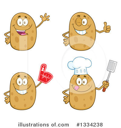 Potato Clipart #1334238 by Hit Toon