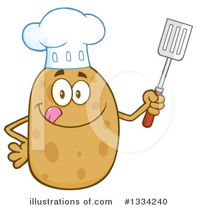Potato Character Clipart #1334240 by Hit Toon