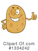 Potato Character Clipart #1334242 by Hit Toon
