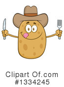 Potato Character Clipart #1334245 by Hit Toon