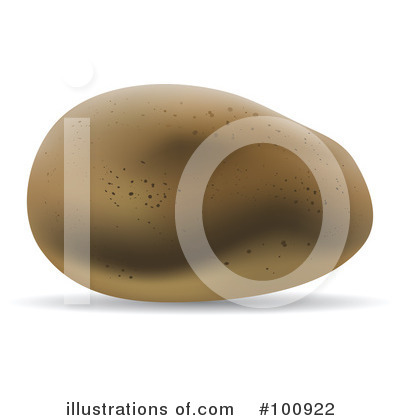 Royalty-Free (RF) Potato Clipart Illustration by cidepix - Stock Sample #100922