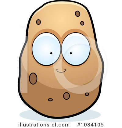 Royalty-Free (RF) Potato Clipart Illustration by Cory Thoman - Stock Sample #1084105