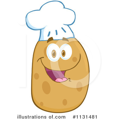 Potato Character Clipart #1131481 by Hit Toon