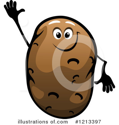 Royalty-Free (RF) Potato Clipart Illustration by Vector Tradition SM - Stock Sample #1213397