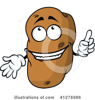 Royalty-Free (RF) Potato Clipart Illustration by Vector Tradition SM - Stock Sample #1276986