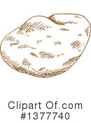 Potato Clipart #1377740 by Vector Tradition SM
