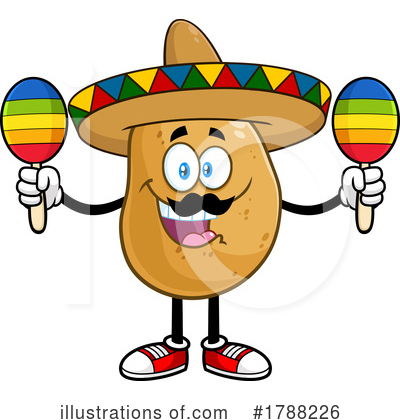 Potato Character Clipart #1788226 by Hit Toon