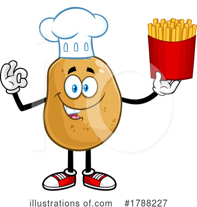 Potato Character Clipart #1788227 by Hit Toon