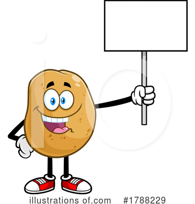 Potato Character Clipart #1788229 by Hit Toon
