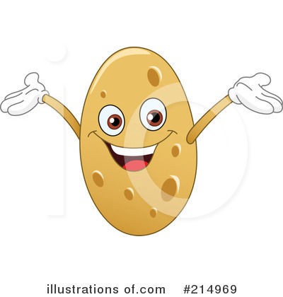 Royalty-Free (RF) Potato Clipart Illustration by yayayoyo - Stock Sample #214969