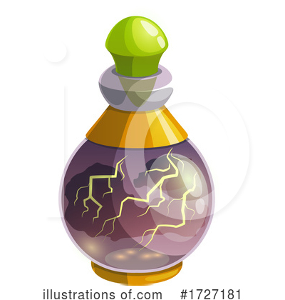 Spell Bottle Clipart #1727181 by Vector Tradition SM
