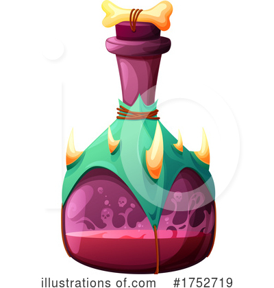 Spell Bottle Clipart #1752719 by Vector Tradition SM