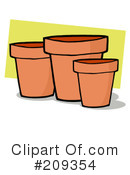 Pots Clipart #209354 by Hit Toon
