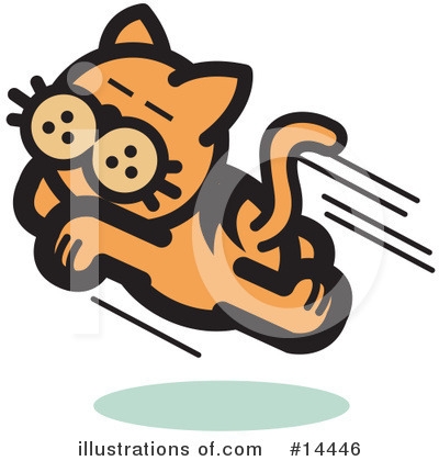 Royalty-Free (RF) Pounce Cat Clipart Illustration by Andy Nortnik - Stock Sample #14446