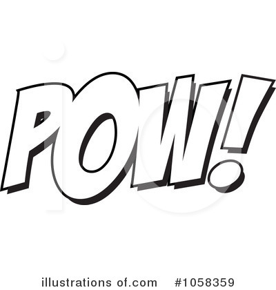 Royalty-Free (RF) Pow Clipart Illustration by toonaday - Stock Sample #1058359