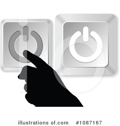 Royalty-Free (RF) Power Button Clipart Illustration by Andrei Marincas - Stock Sample #1087167