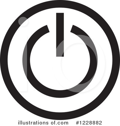 Royalty-Free (RF) Power Button Clipart Illustration by Lal Perera - Stock Sample #1228882