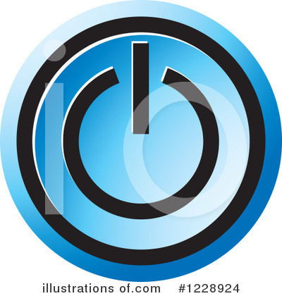Royalty-Free (RF) Power Button Clipart Illustration by Lal Perera - Stock Sample #1228924