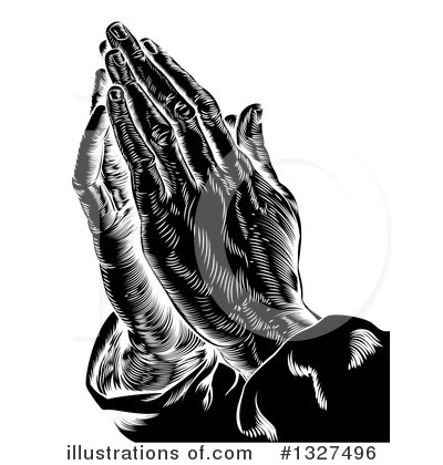 Praying Clipart #1327496 by AtStockIllustration