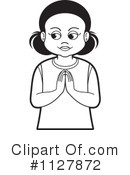 Praying Clipart #1127872 by Lal Perera