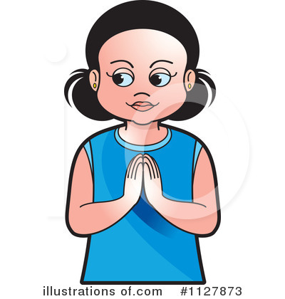 Royalty-Free (RF) Praying Clipart Illustration by Lal Perera - Stock Sample #1127873