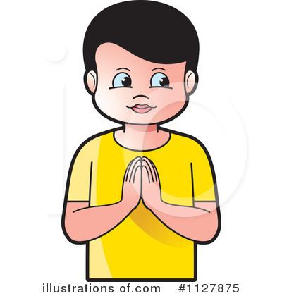 Praying Clipart #1127875 by Lal Perera