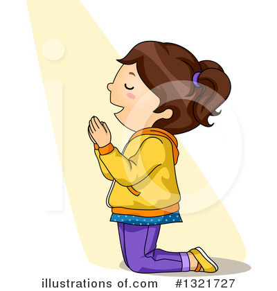 Royalty-Free (RF) Praying Clipart Illustration by BNP Design Studio - Stock Sample #1321727