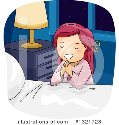 Royalty-Free (RF) Praying Clipart Illustration by BNP Design Studio - Stock Sample #1321728