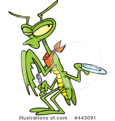 Praying Mantis Clipart #443091 by toonaday