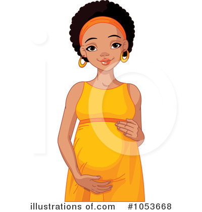 Royalty-Free (RF) Pregnant Clipart Illustration by Pushkin - Stock Sample #1053668
