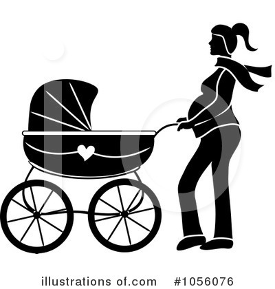 Baby Carriage Clipart #1056076 by Pams Clipart