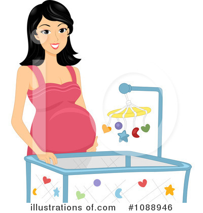 Baby Crib Clipart #1088946 by BNP Design Studio