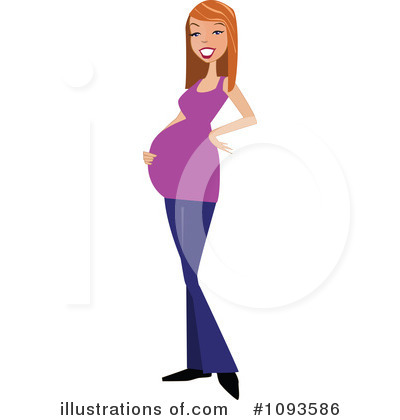 Pregnant Clipart #1093586 by peachidesigns