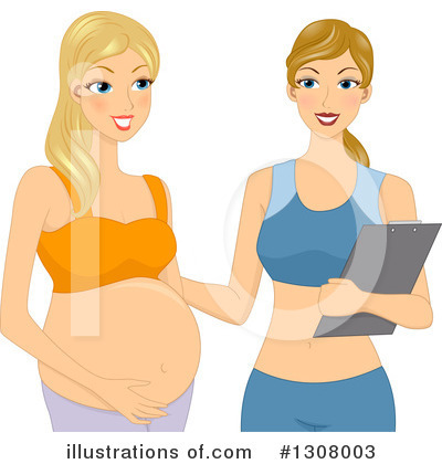 Royalty-Free (RF) Pregnant Clipart Illustration by BNP Design Studio - Stock Sample #1308003