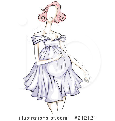 Royalty-Free (RF) Pregnant Clipart Illustration by BNP Design Studio - Stock Sample #212121
