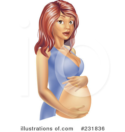 Royalty-Free (RF) Pregnant Clipart Illustration by AtStockIllustration - Stock Sample #231836
