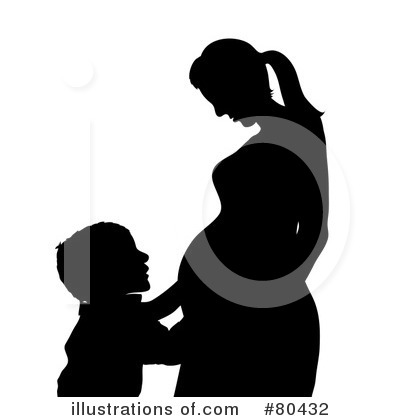 Royalty-Free (RF) Pregnant Clipart Illustration by Pams Clipart - Stock Sample #80432