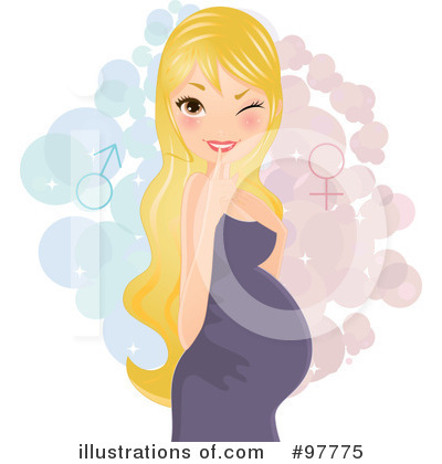 Royalty-Free (RF) Pregnant Clipart Illustration by Melisende Vector - Stock Sample #97775