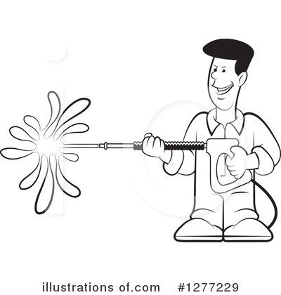 Pressure Washer Clipart #1277229 by Lal Perera