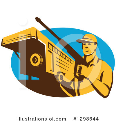 Royalty-Free (RF) Pressure Washer Clipart Illustration by patrimonio - Stock Sample #1298644