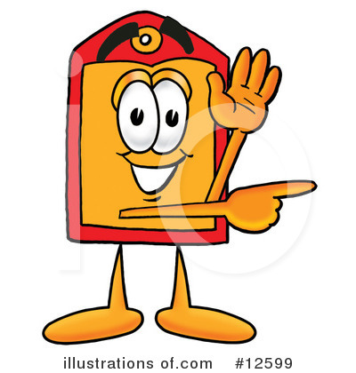 Royalty-Free (RF) Price Tag Character Clipart Illustration by Mascot Junction - Stock Sample #12599