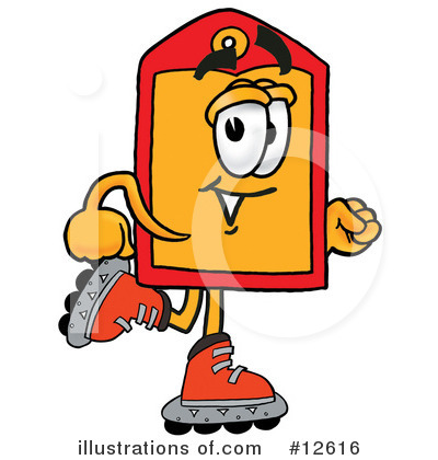 Roller Blades Clipart #12616 by Mascot Junction