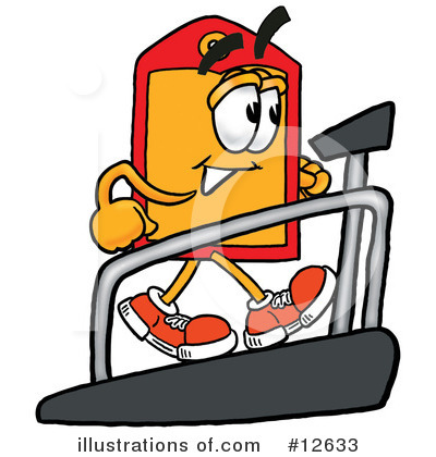 Royalty-Free (RF) Price Tag Character Clipart Illustration by Mascot Junction - Stock Sample #12633