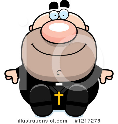 Royalty-Free (RF) Priest Clipart Illustration by Cory Thoman - Stock Sample #1217276