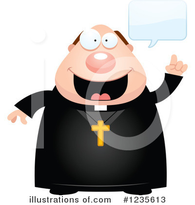Royalty-Free (RF) Priest Clipart Illustration by Cory Thoman - Stock Sample #1235613