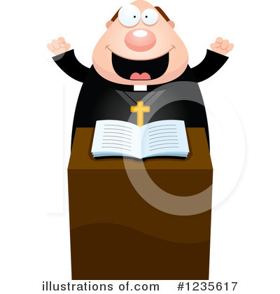 Royalty-Free (RF) Priest Clipart Illustration by Cory Thoman - Stock Sample #1235617
