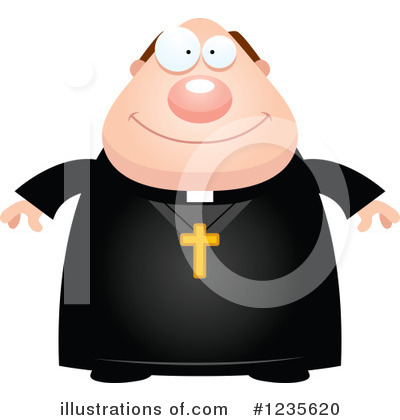 Royalty-Free (RF) Priest Clipart Illustration by Cory Thoman - Stock Sample #1235620