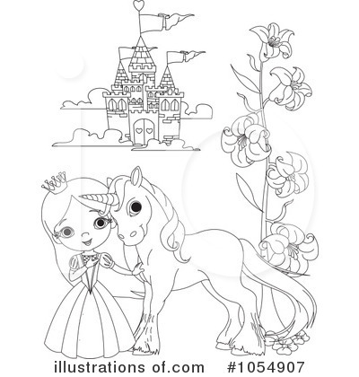 Royalty-Free (RF) Princess Clipart Illustration by Pushkin - Stock Sample #1054907